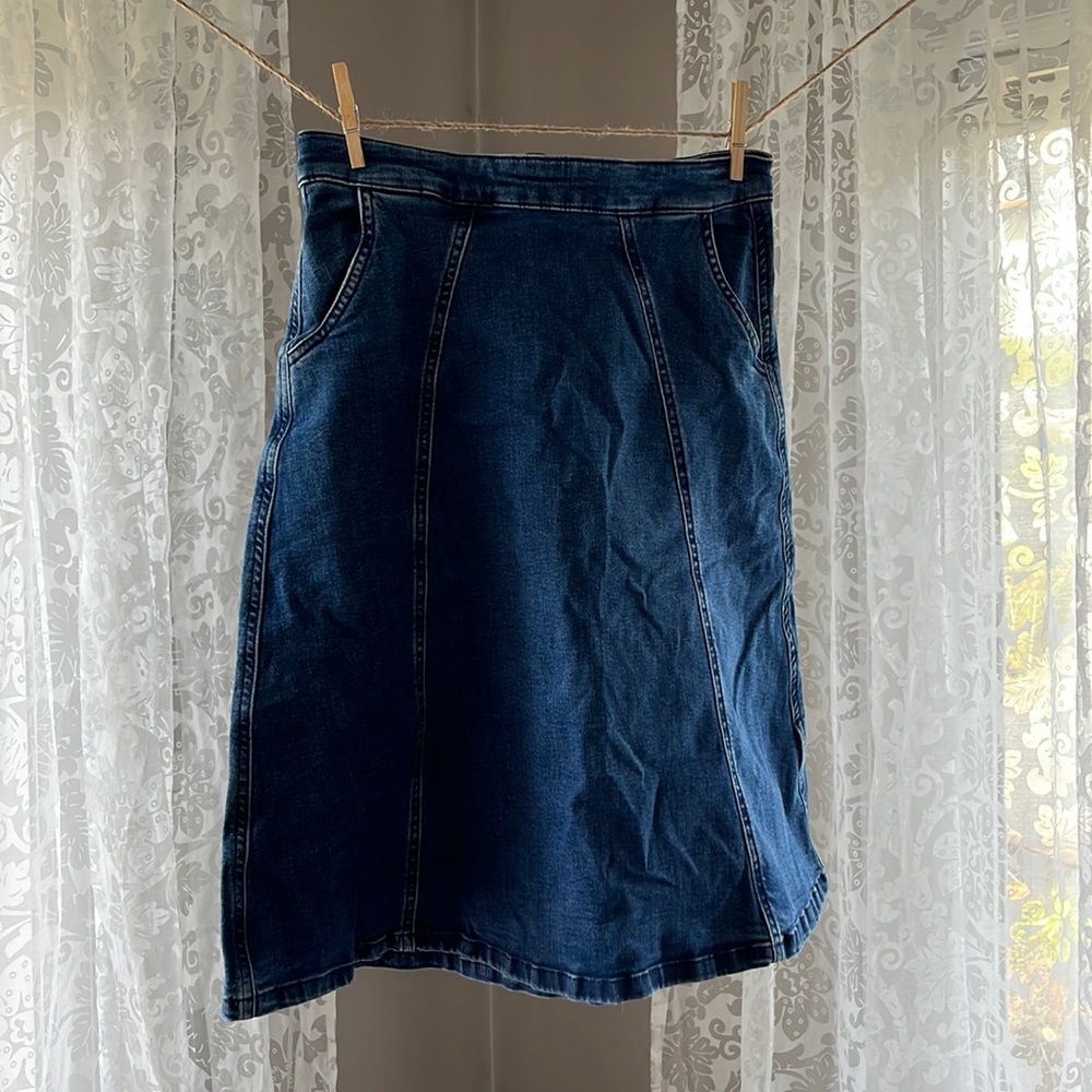 Dark Wash Jean Skirt
